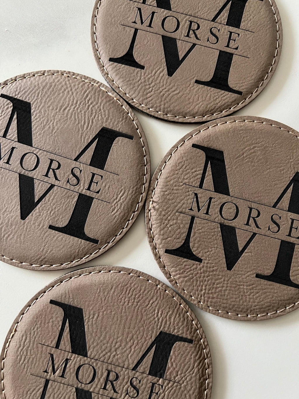 Leather Round Coaster image 1