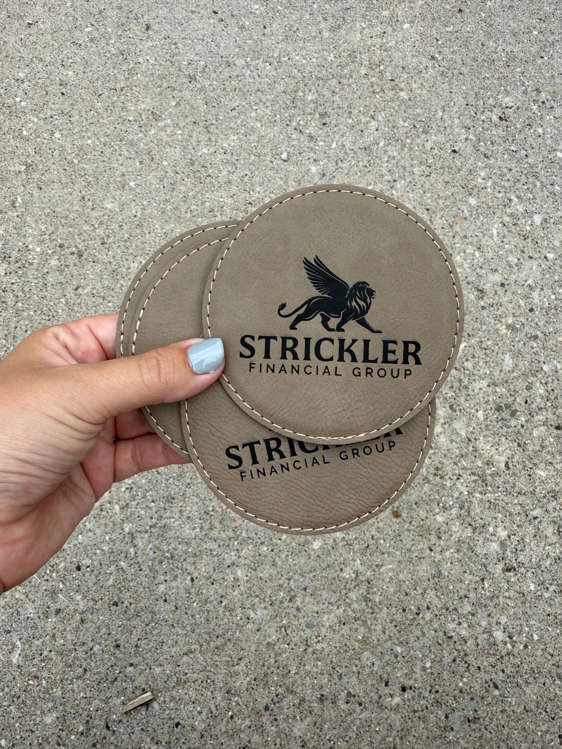 Leather Round Coaster image 3