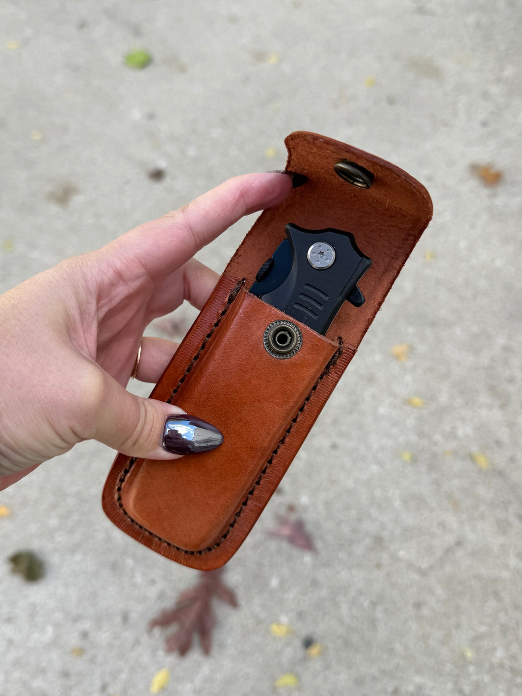 Leather Sheath for Rescue Knife image 0