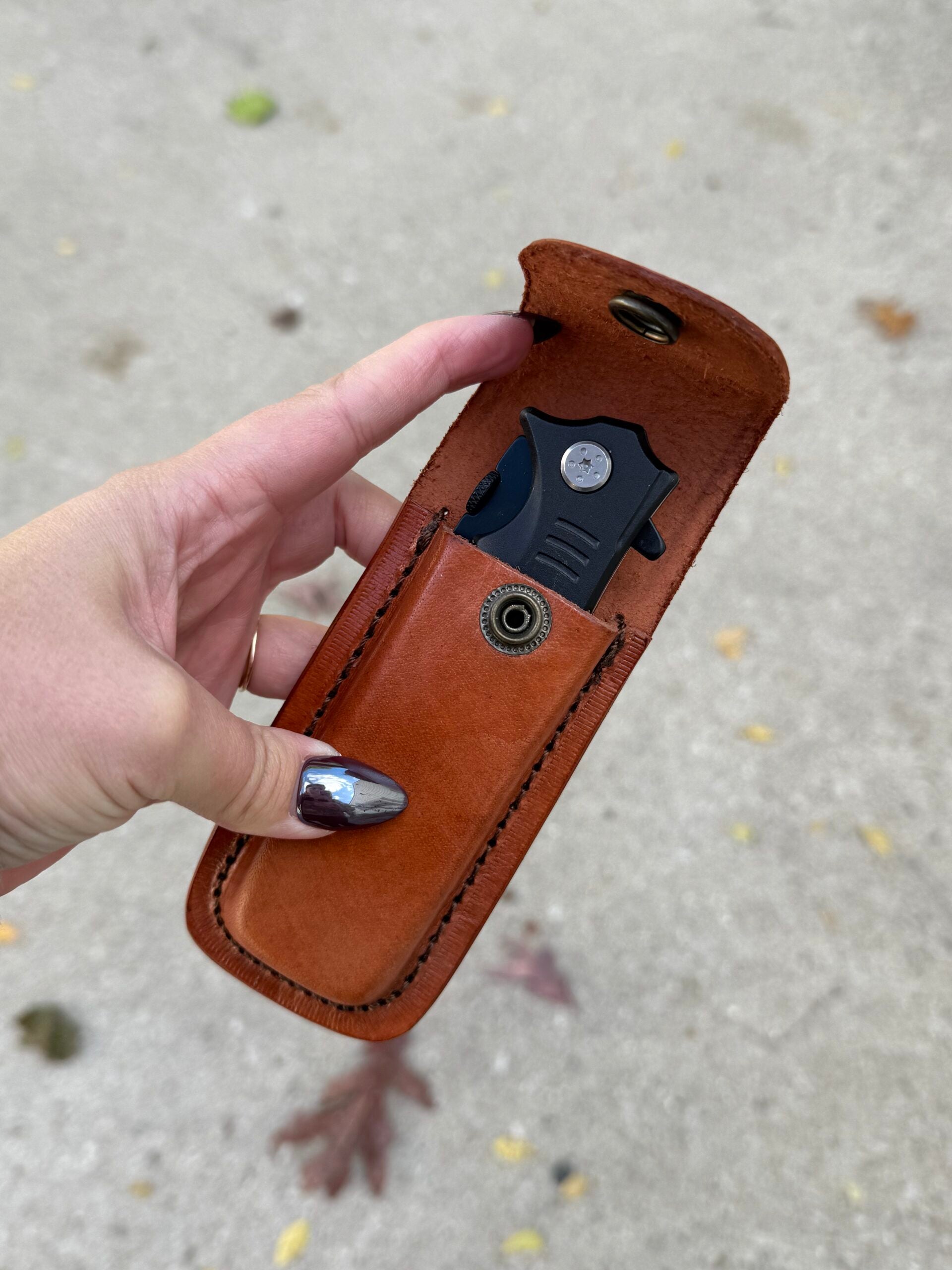 Leather Sheath for Rescue Knife image 0