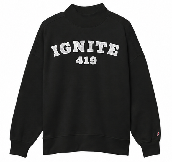PREORDER - Ignite 419 mockneck - black