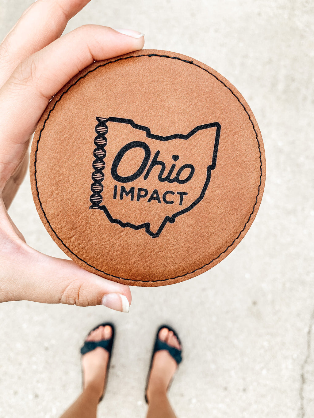 Leather Round Coaster image 6
