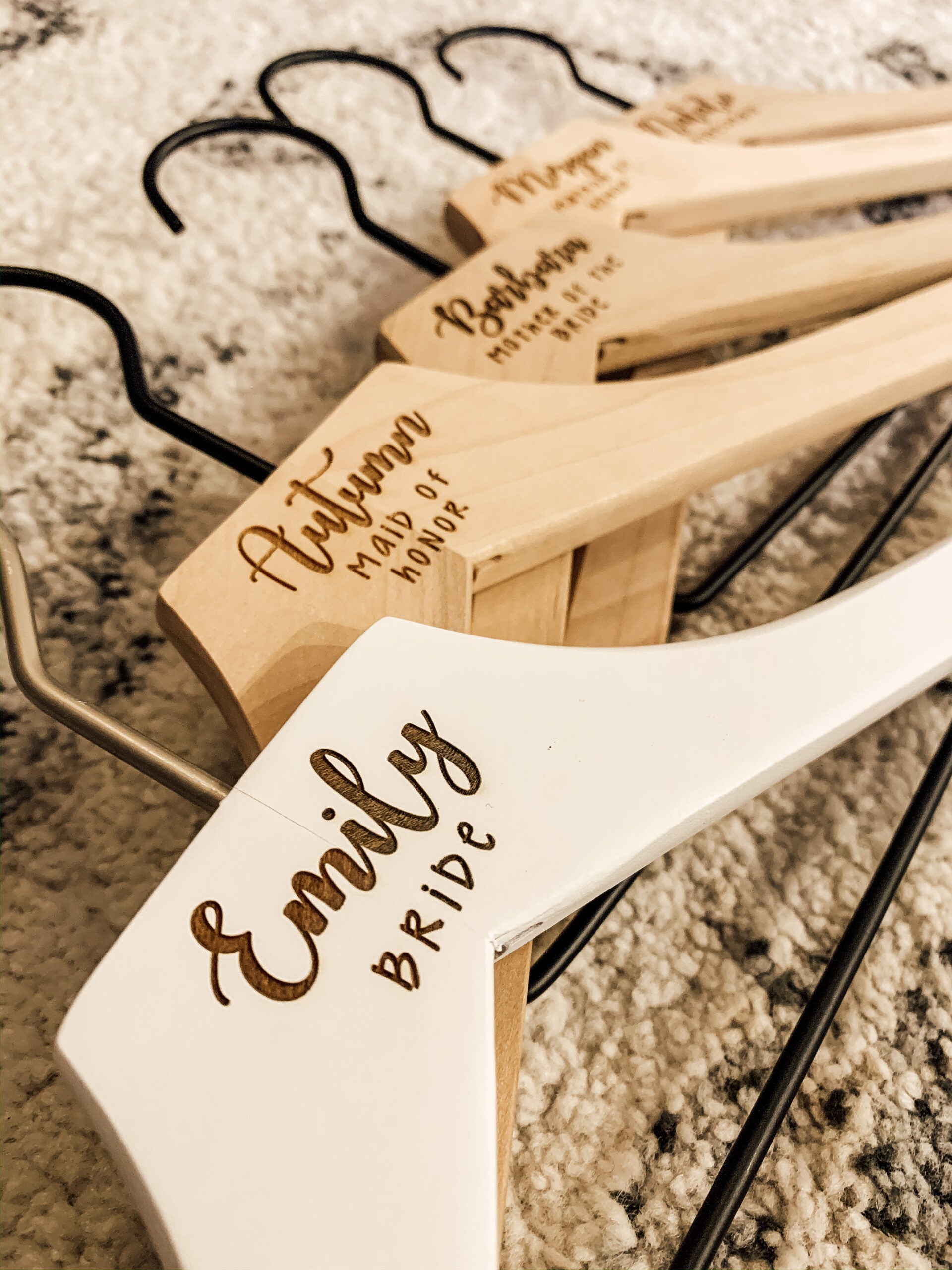 Wood Hanger - Bride image 1