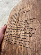 Wood Serving Board - Handwritten Recipe image 3