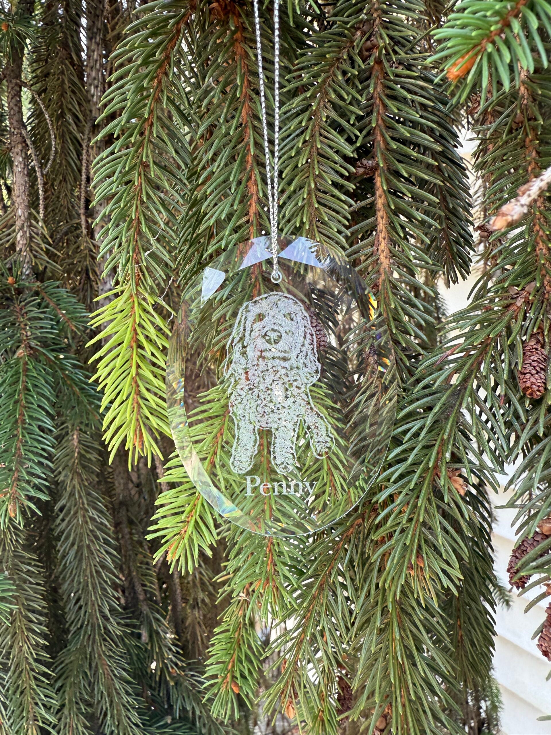 Glass Ornament - Pet Photo image 1