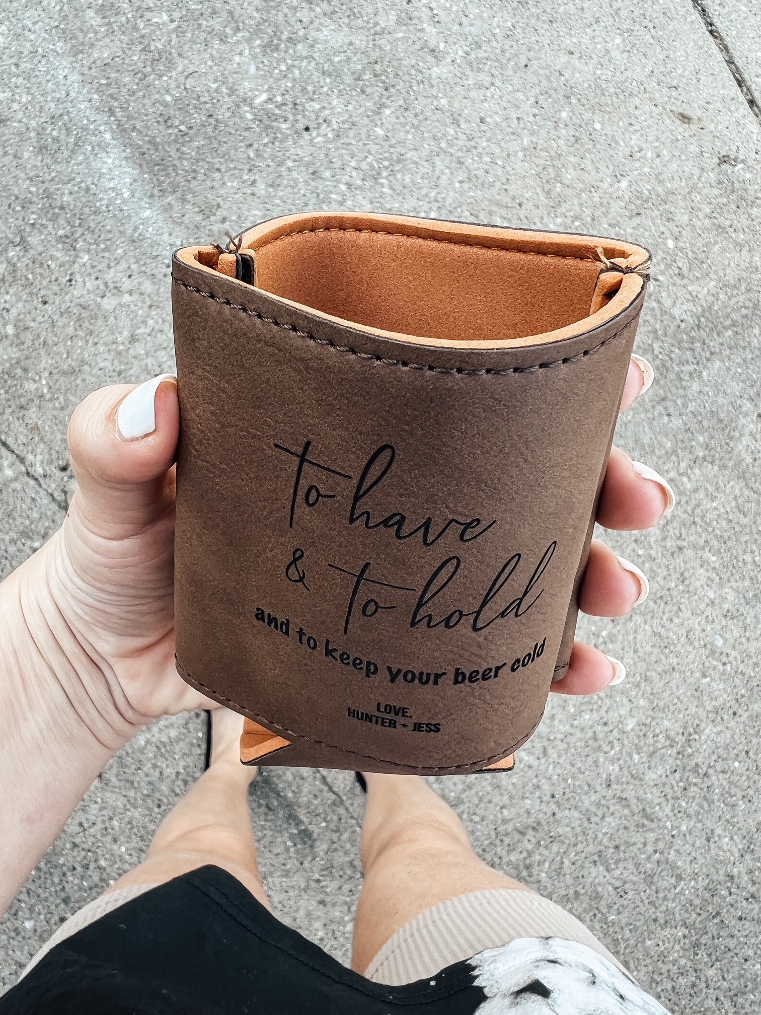Leather Koozie - regular can image 5