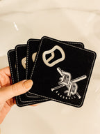 Leather Bottle Opener Coaster image 5