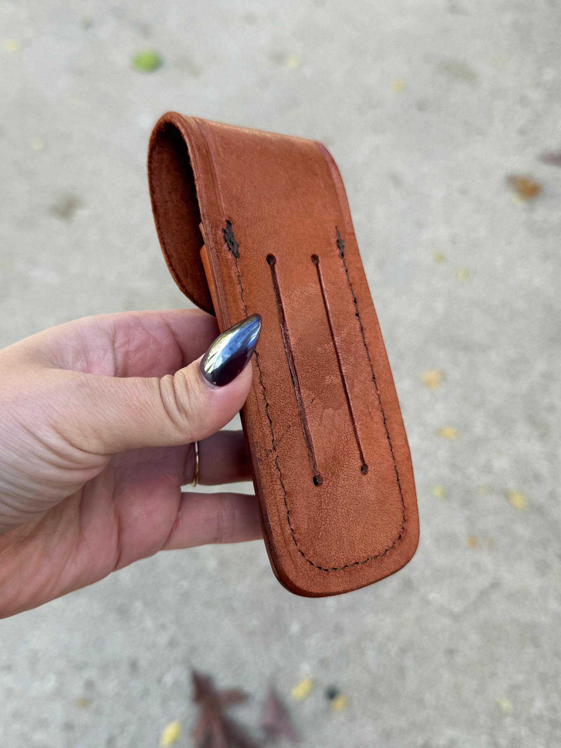 Leather Sheath for Rescue Knife image 3