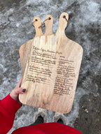 Wood Serving Board - Handwritten Recipe image 6