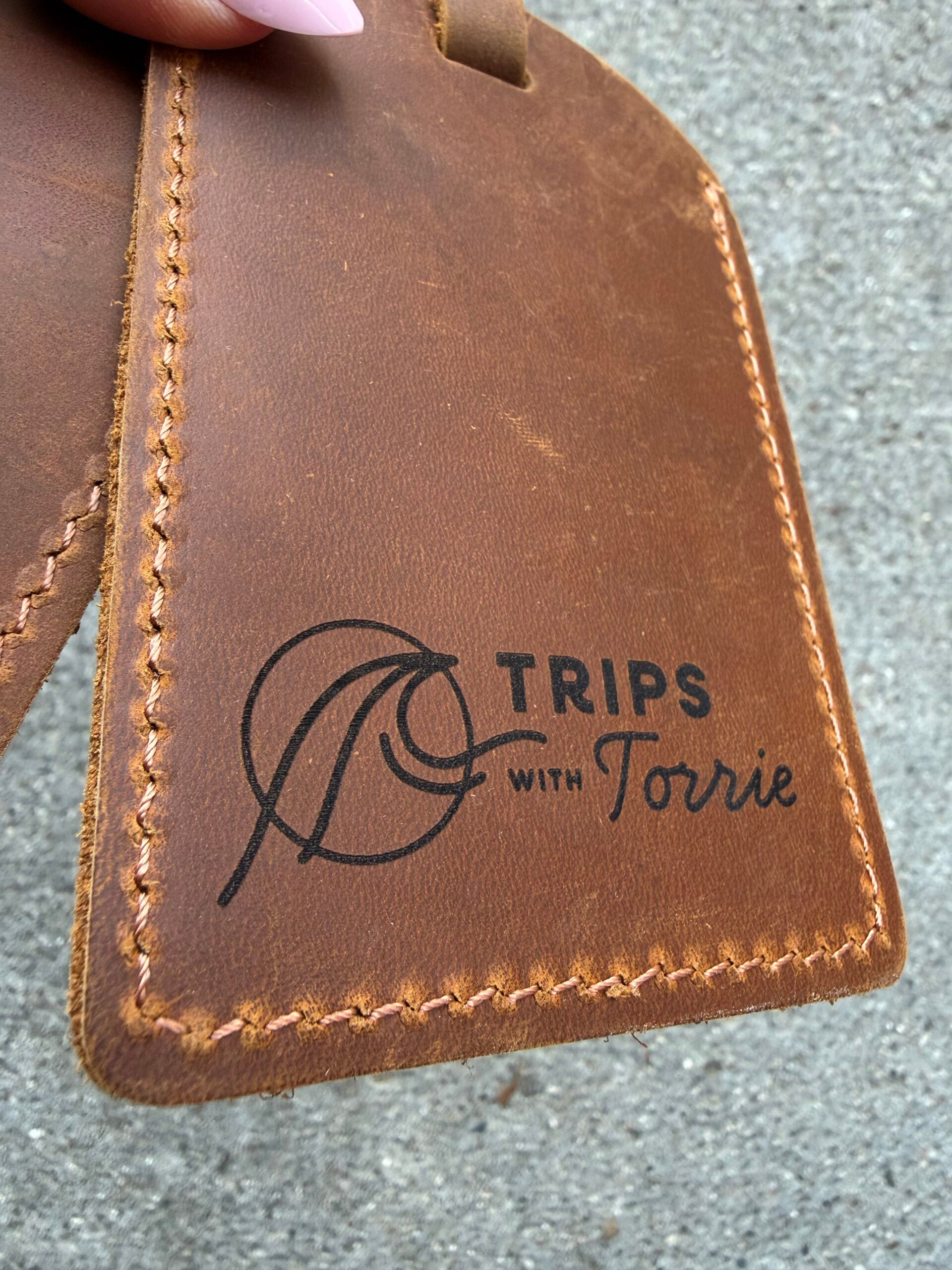 Leather Luggage Tag image 3