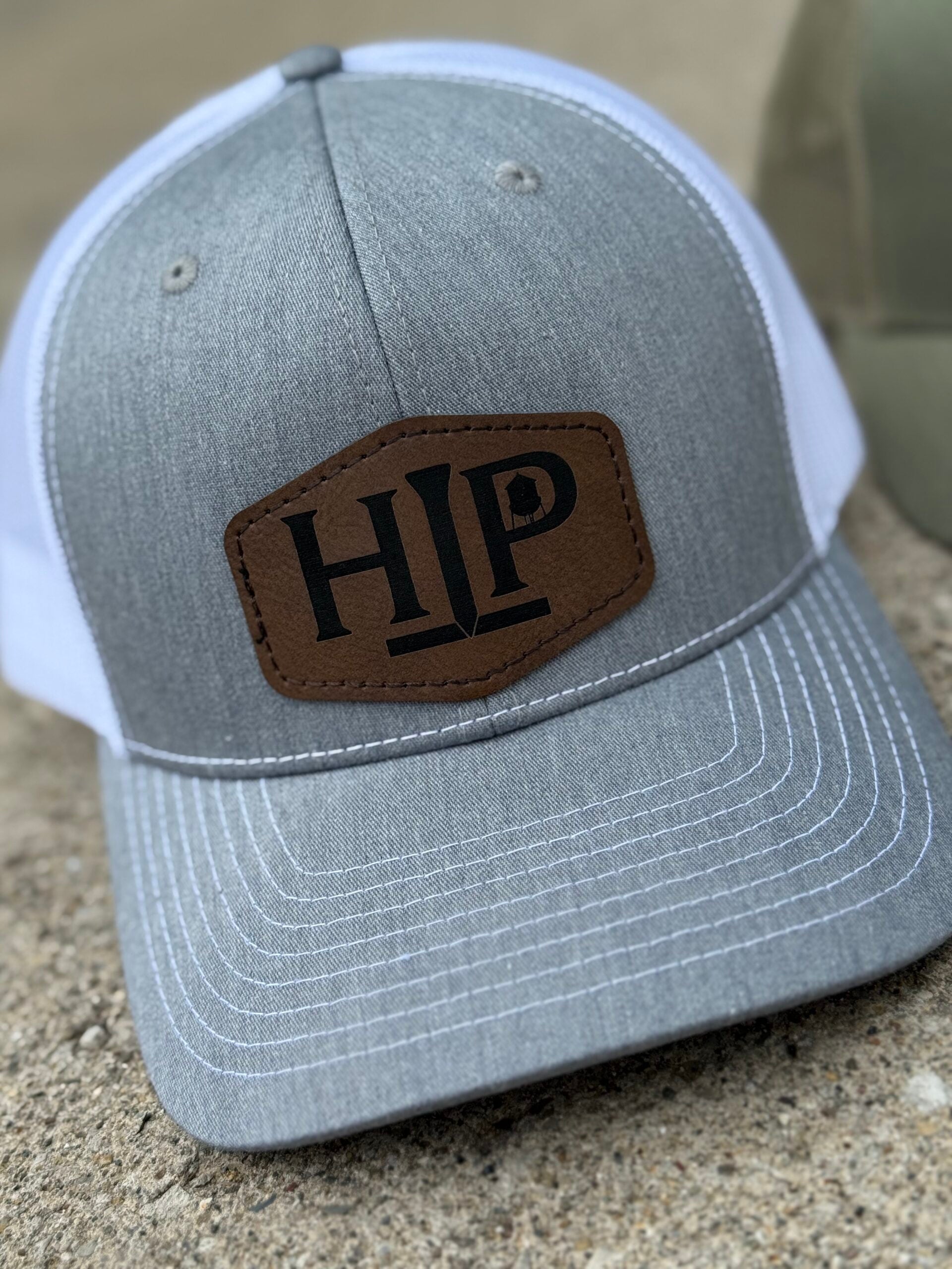 Snapback Hat w/ Leather Patch image 0
