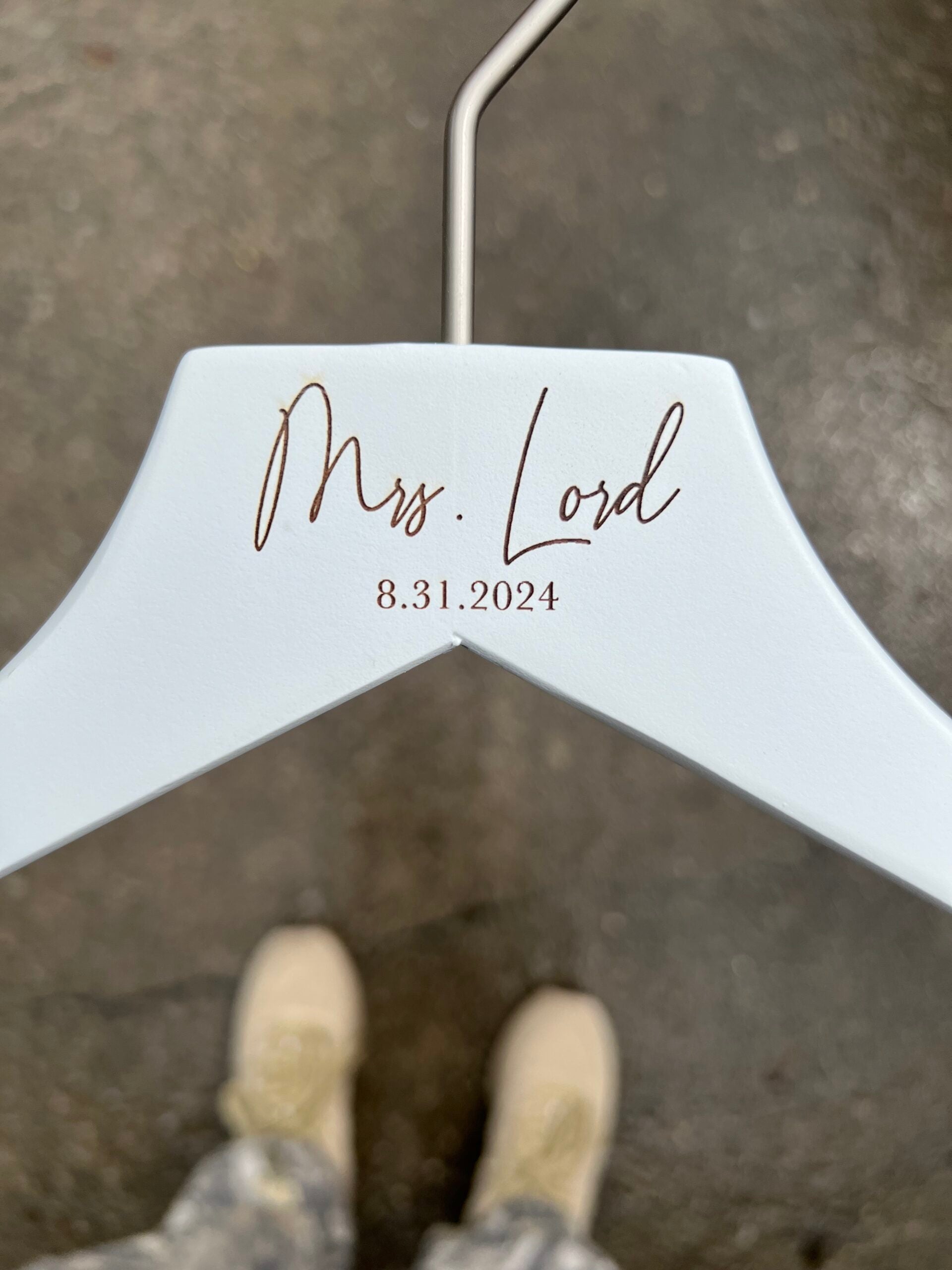 Wood Hanger - Bride image 2