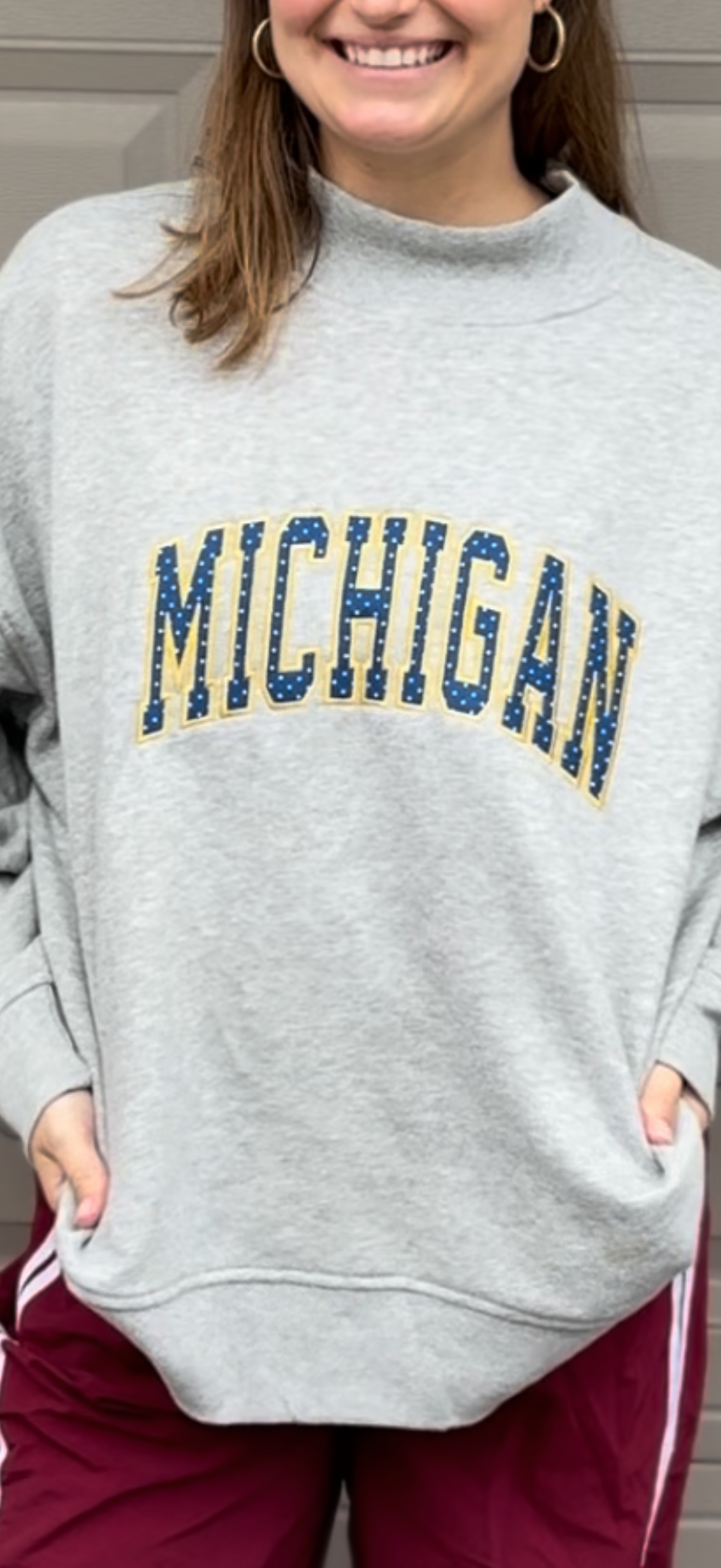 Custom Embroidered Game Day Mockneck - College