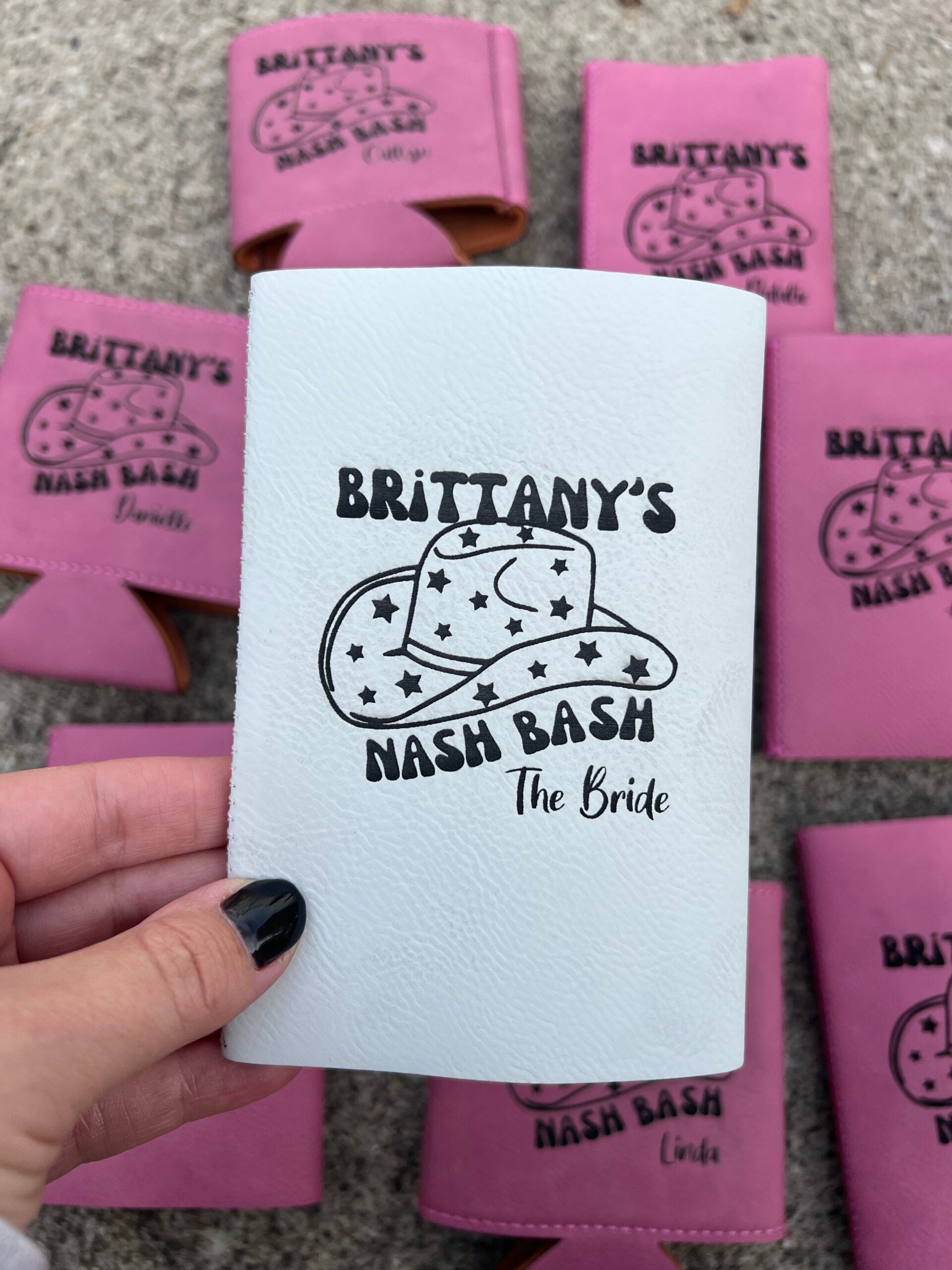 Leather Koozie - slim can image 0