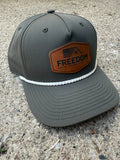 Rope Snapback Hat w/ Leather Patch image 0