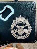 Leather Bottle Opener Coasters (set of 4) image 3