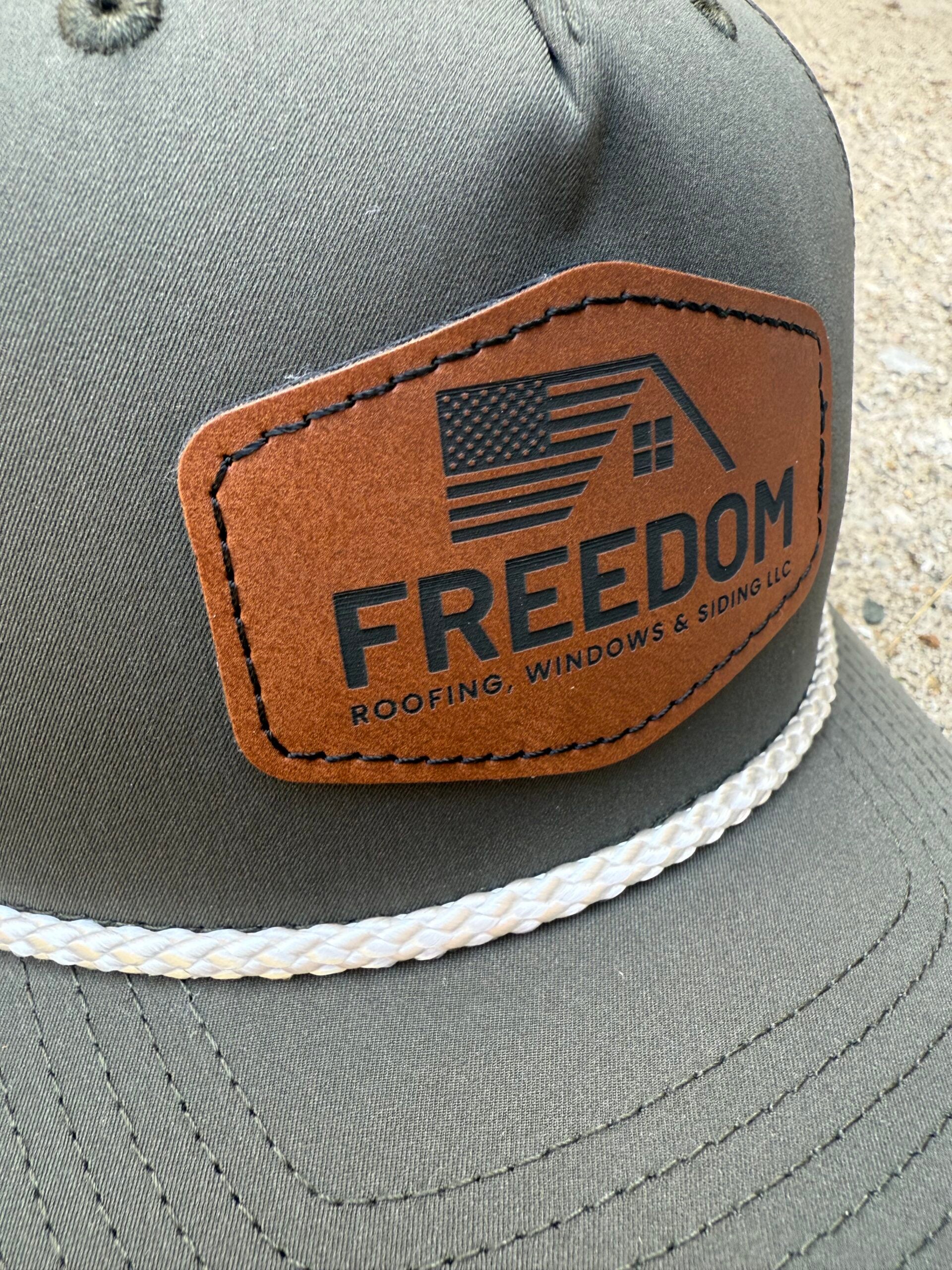 Rope Snapback Hat w/ Leather Patch image 1