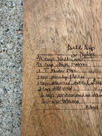 Wood Serving Board - Handwritten Recipe image 0
