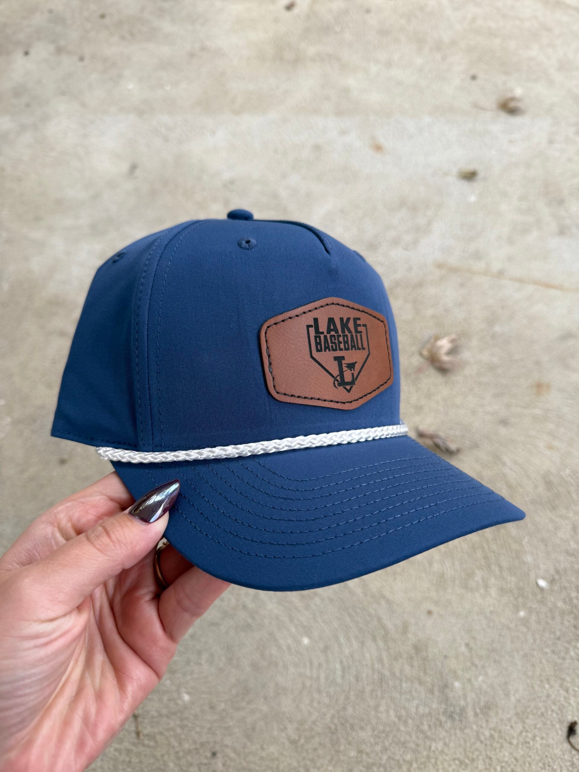 Rope Snapback Hat w/ Leather Patch image 3