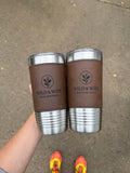 Leather Wrapped Tumbler (20oz) image 0