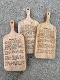 Wood Serving Board - Handwritten Recipe image 2