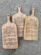 Wood Serving Board - Handwritten Recipe image 2
