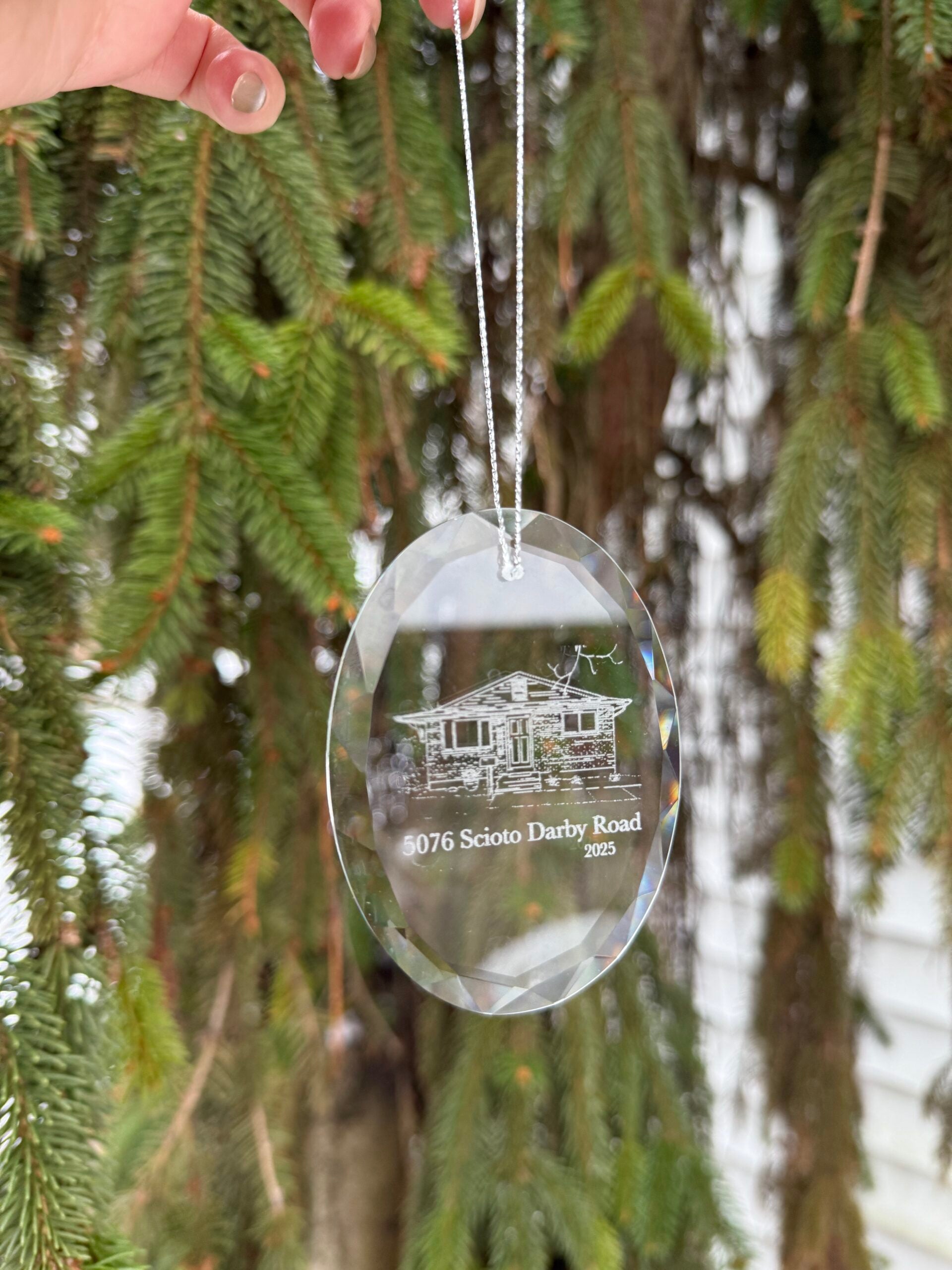 Glass Ornament - Home Photo image 1