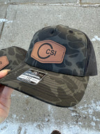 Camo Snapback w/ Leather Patch image 2