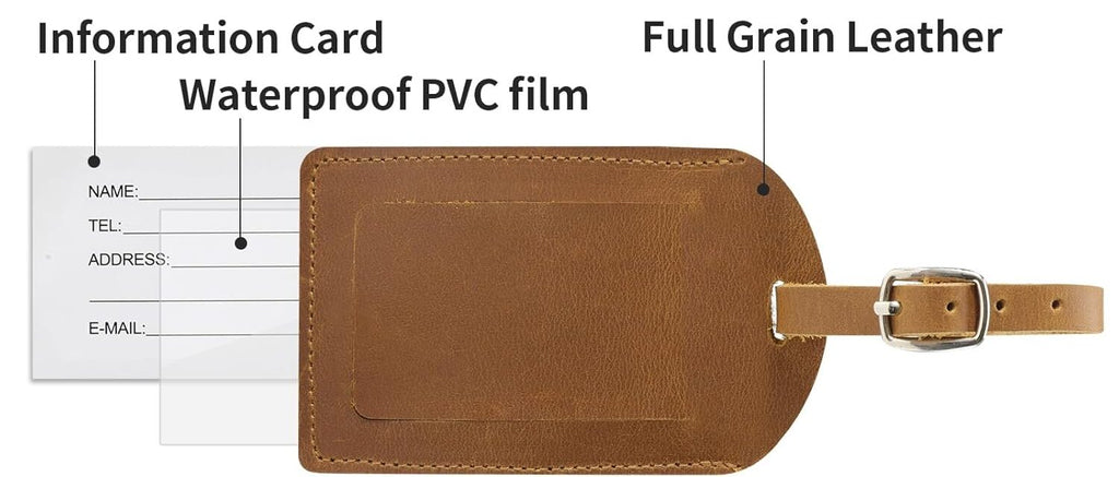 Leather Luggage Tag image 5