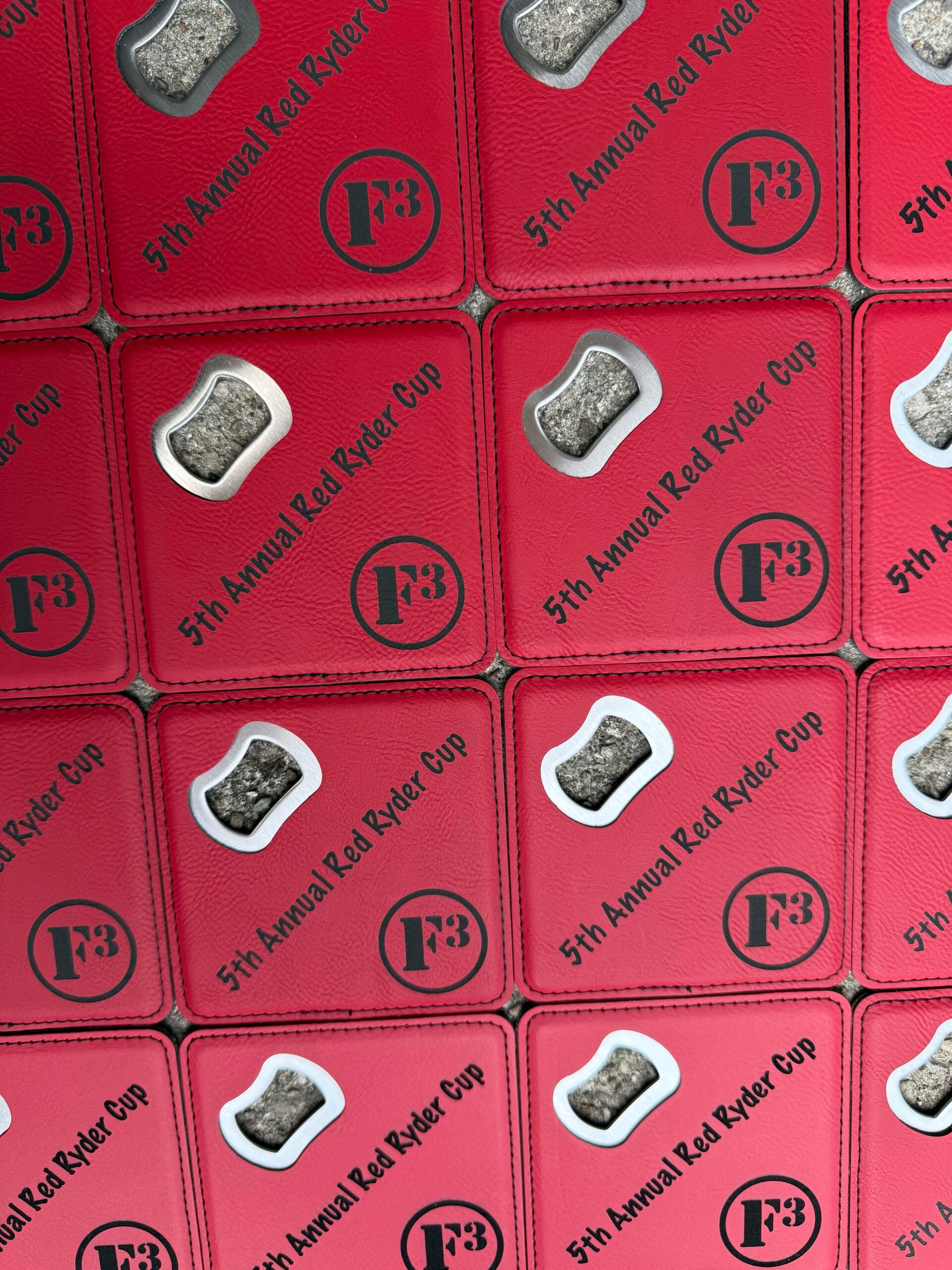 Leather Bottle Opener Coaster image 2